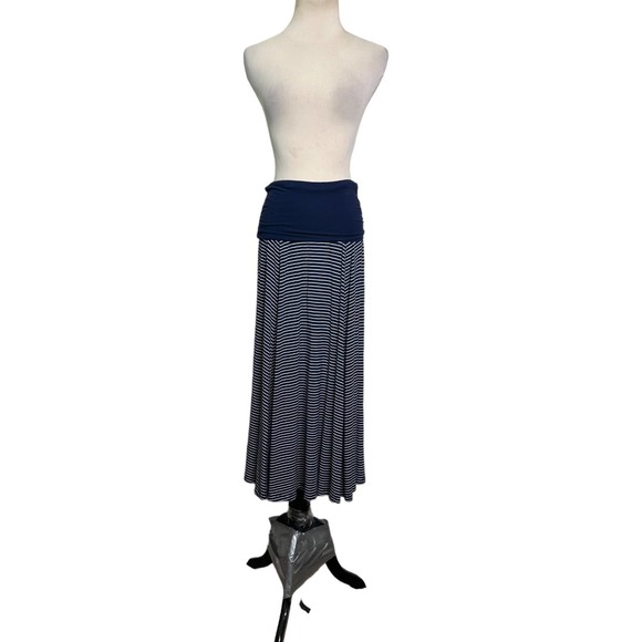 Gap blue striped pull on maxi skirt size XS - Picture 1 of 13